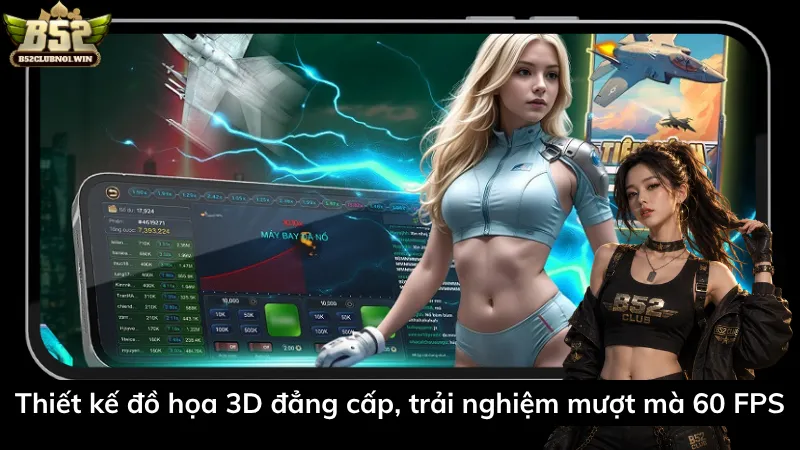 Thiết kế đồ họa 3D đẳng cấp, trải nghiệm mượt mà 60 FPS