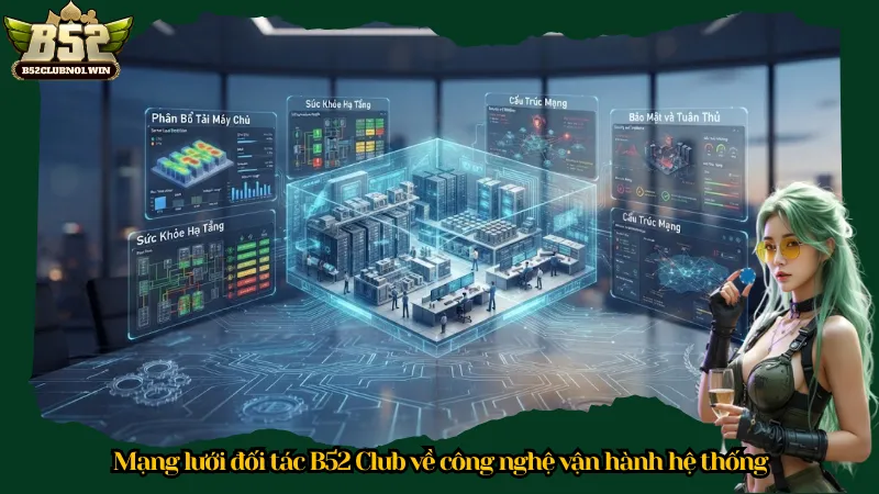 Mạng lưới đối tác B52 Club về công nghệ vận hành hệ thống