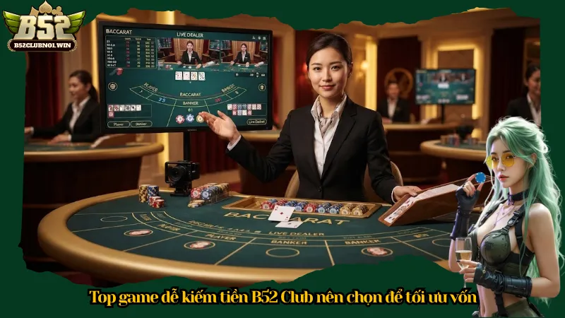 Top game dễ kiếm tiền B52 Club nên chọn để tối ưu vốn